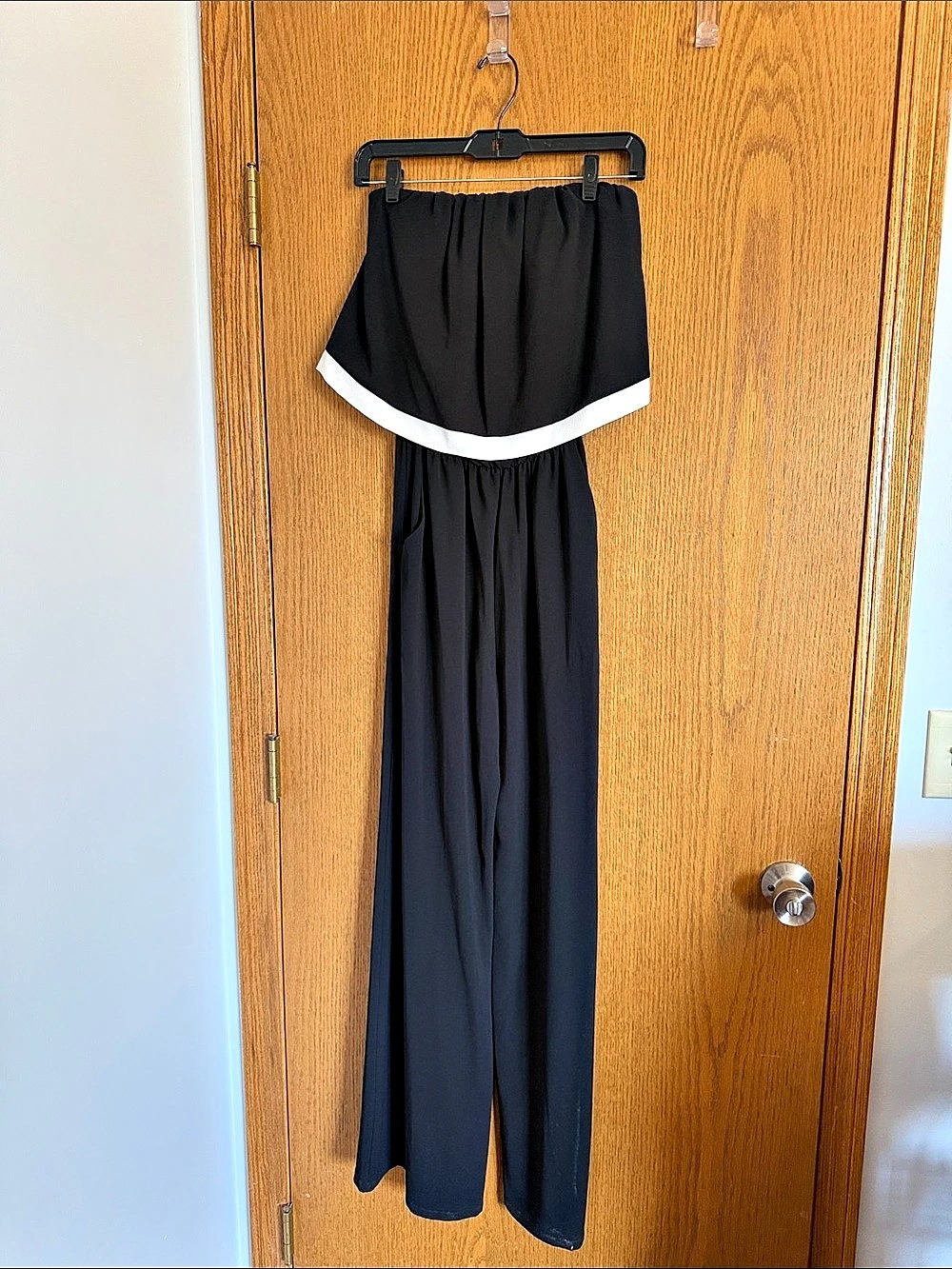 Black & White Wide Leg Romper